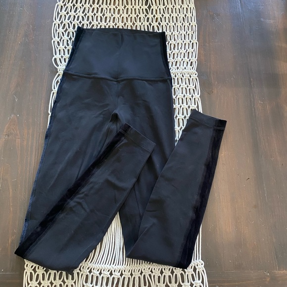 Lululemon Align super high rise 28” leggings w velvet stripe - Picture 2 of 8